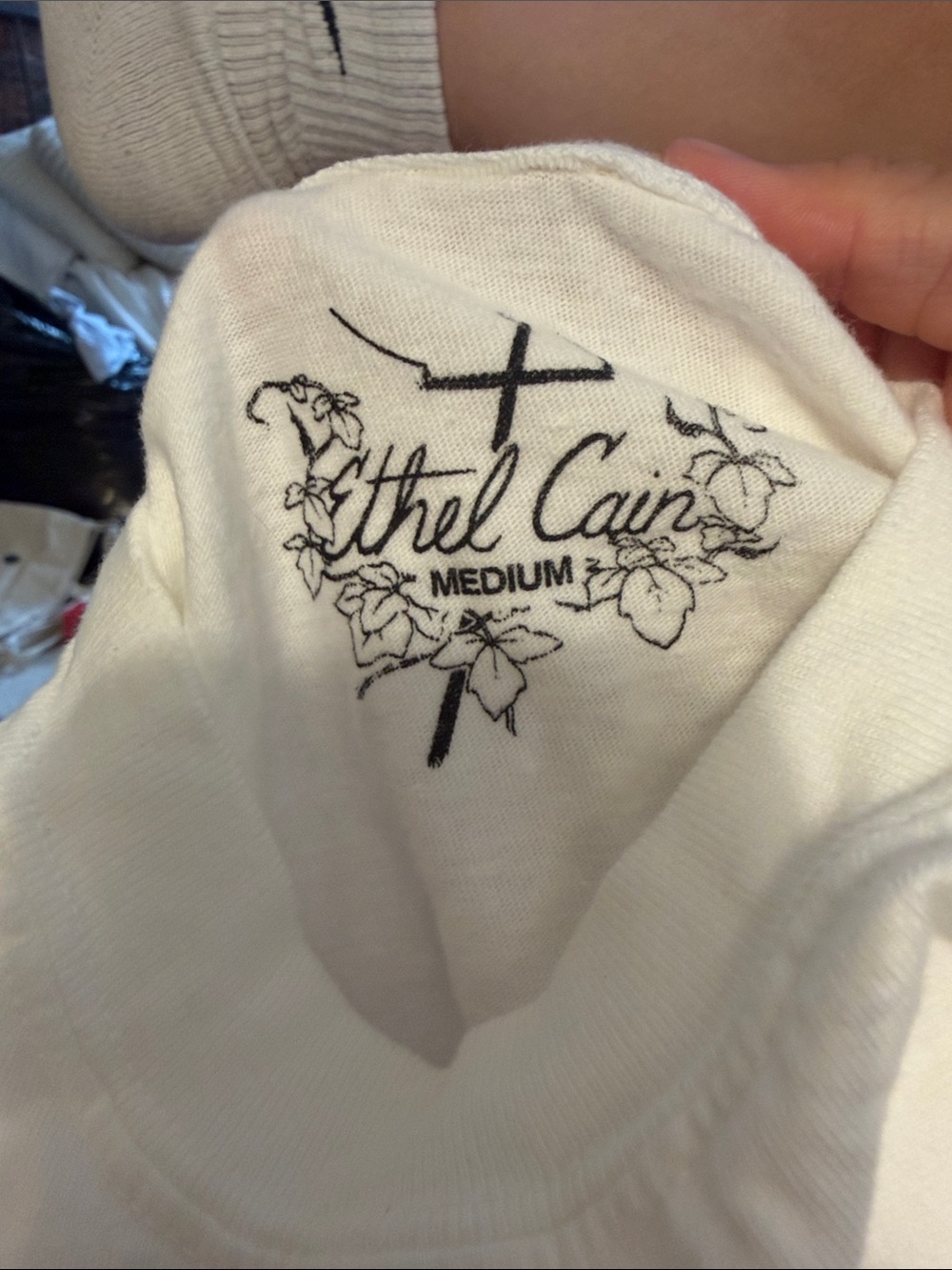 Listen to Ethel Cain Graphic Tee - White - Picture 2 of 2